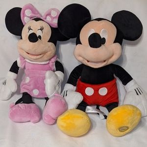 Mickey and Minnie Plush Toy Combo